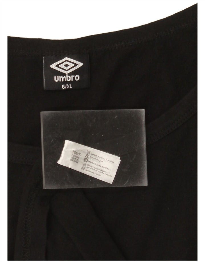 Top damski pod kamizelkę UMBRO UK 18 XL, czarna bawełna