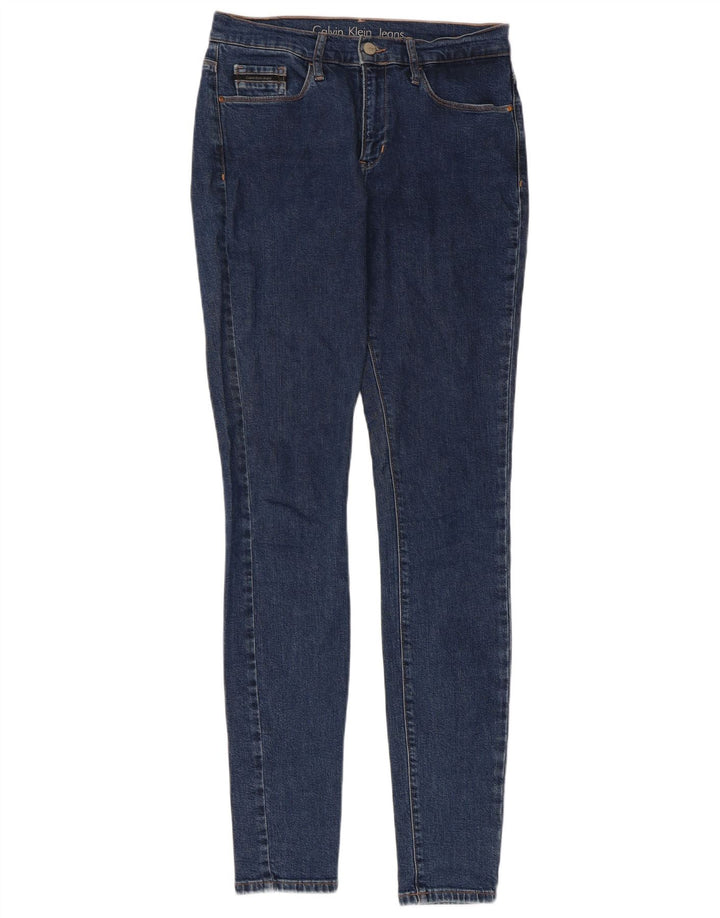 Damskie jeansy skinny CALVIN KLEIN W29 L34 granatowe