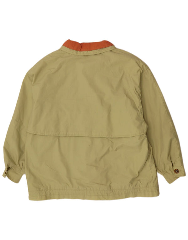 Kurtka użytkowa damska vintage UK 18 XL Khaki Poliester z blokami kolorów