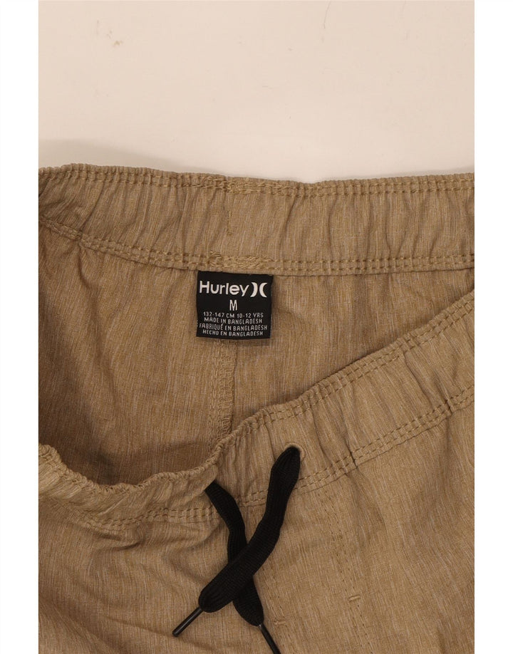 HURLEY Boys Casual Shorts 10-11 Years Medium W26 Beige Polyester Vintage Hurley and Second-Hand Hurley from Messina Hembry 
