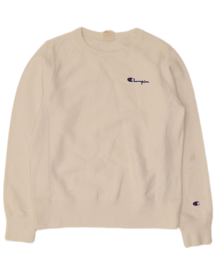 Sweter damski Champion UK 16, duży, biały, bawełniany
