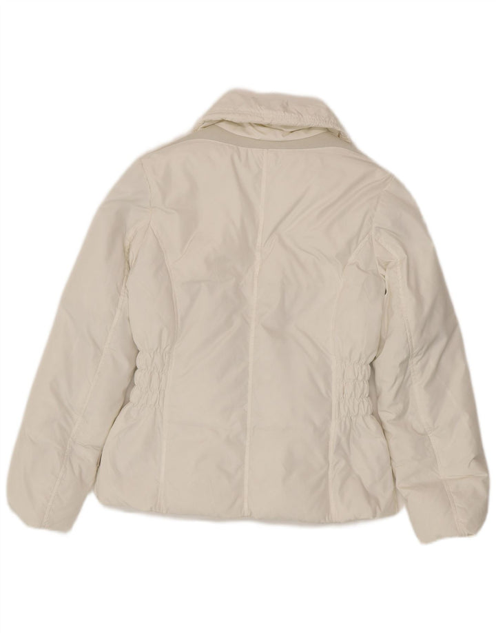 Damska kurtka Geox Respira Oversize UK 6 XS, biały poliester