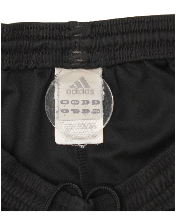 Męskie spodenki sportowe Adidas, duże, czarne, poliestrowe