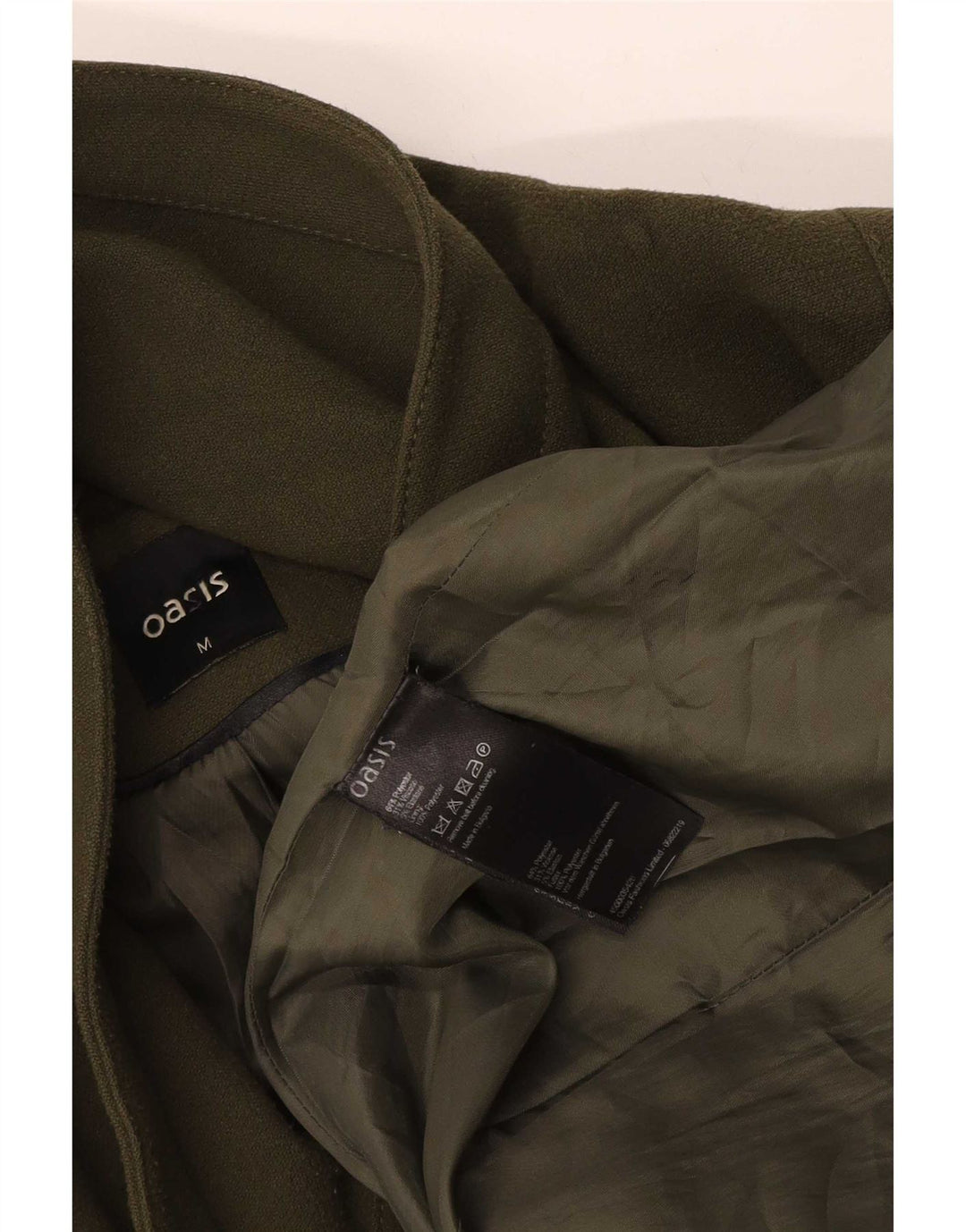 Płaszcz damski Oasis UK 14, średni, khaki, poliester