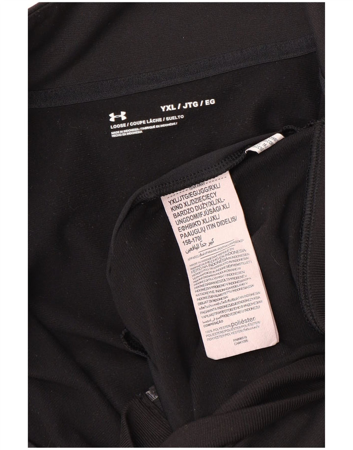 Kurtka dresowa chłopięca Under Armour 13-14 lat XL, czarna, poliestrowa