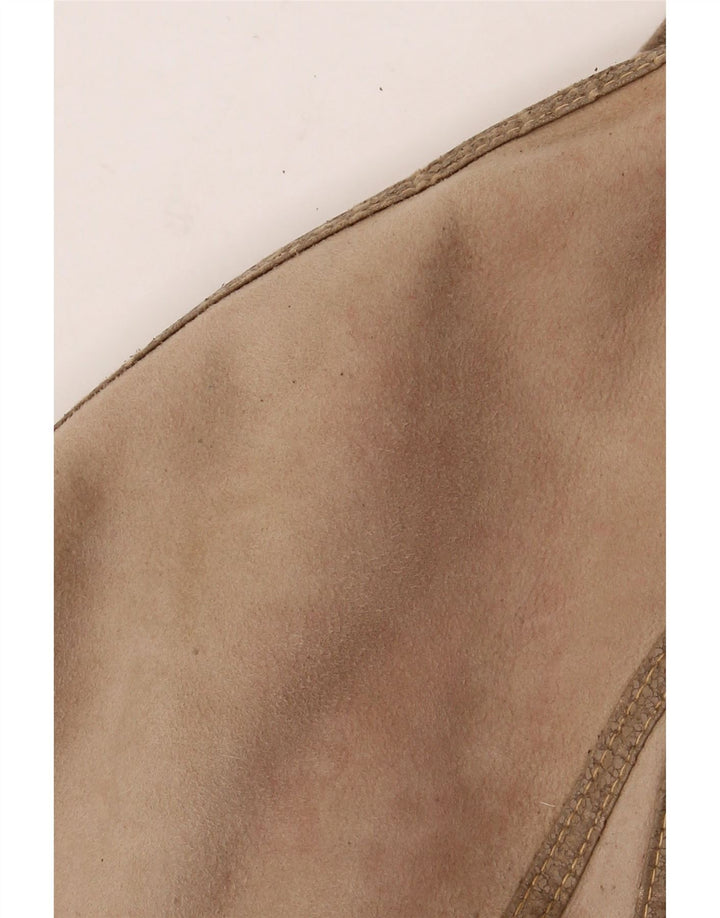 Płaszcz damski VINTAGE IT 46 Duży beżowy płaszcz Shearling