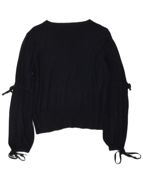 Marks & Spencer Damski sweter z dekoltem w łódkę, UK 14, duży, granatowy