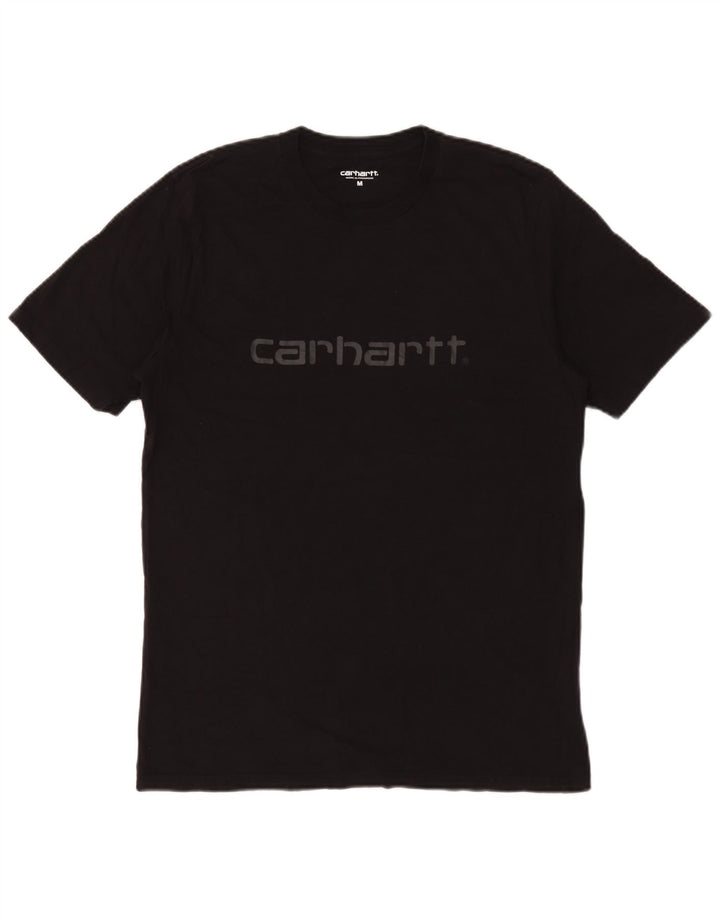 Męska koszulka z grafiką Carhartt, średnia czarna, bawełniana