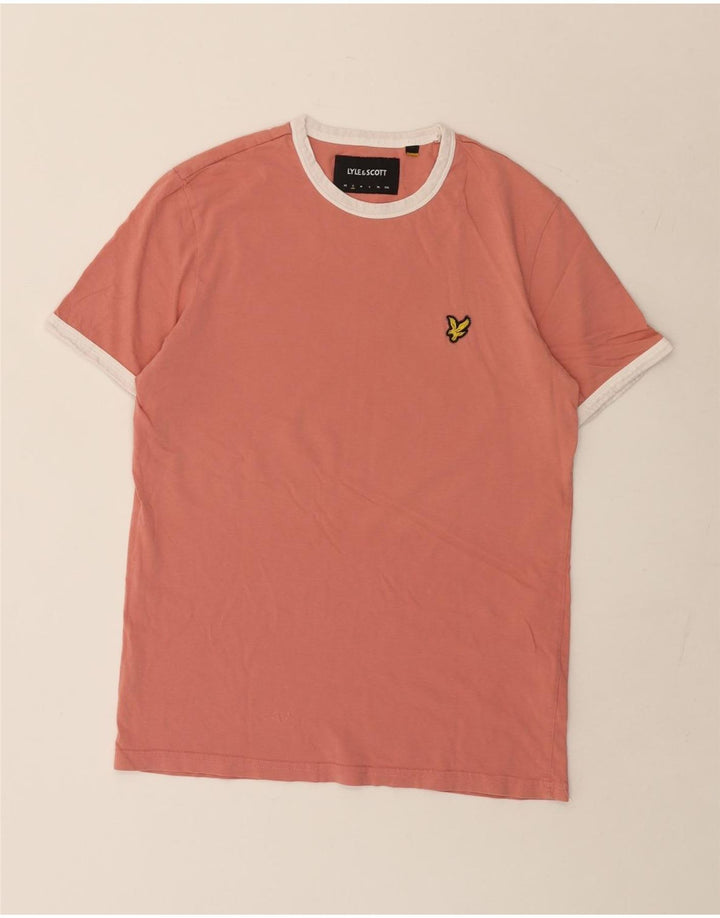 T-shirt męski Lyle & Scott, mały, różowy, bawełniany