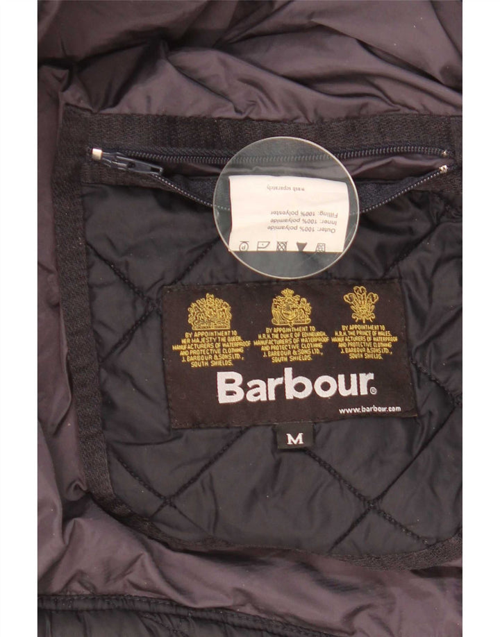Męska pikowana kurtka Barbour UK 38 Średni granatowy poliamid