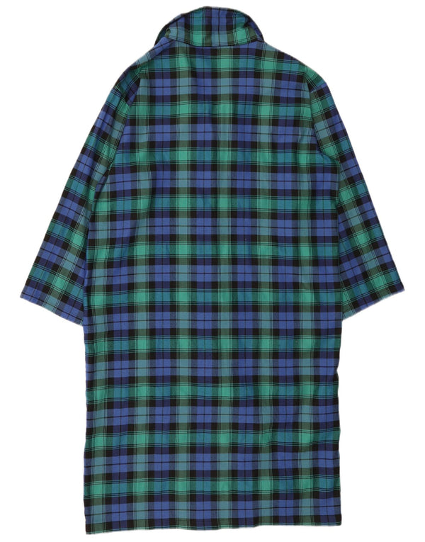 Damska sukienka koszulowa VINTAGE UK 16 w dużą zieloną kratkę