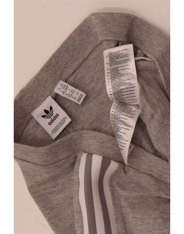 Legginsy damskie Adidas UK 14 Średnioszare, bawełniane