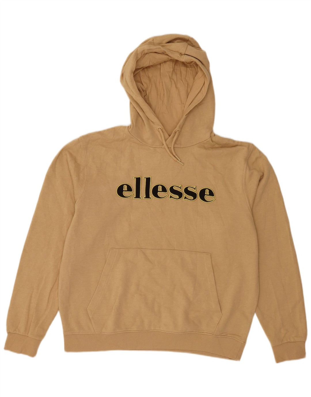 Męski sweter z kapturem Ellesse, duży, beżowy, bawełniany
