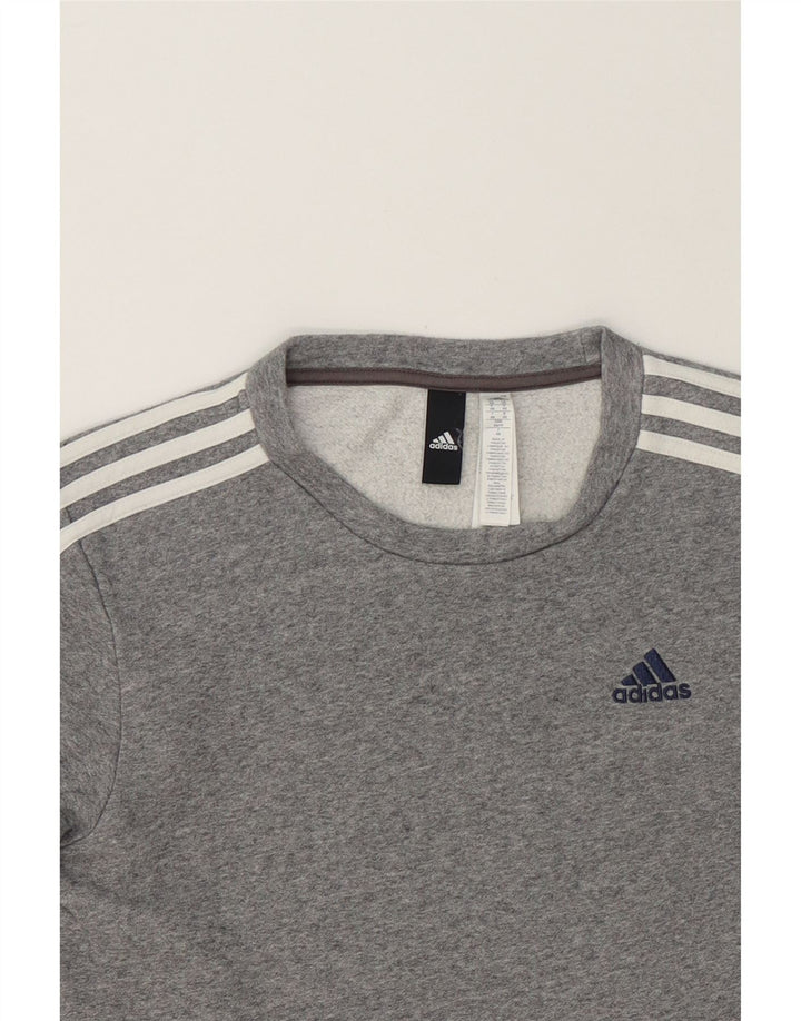 ADIDAS Mens Sweatshirt Jumper XS Grey Cotton Vintage Adidas and Second-Hand Adidas from Messina Hembry 