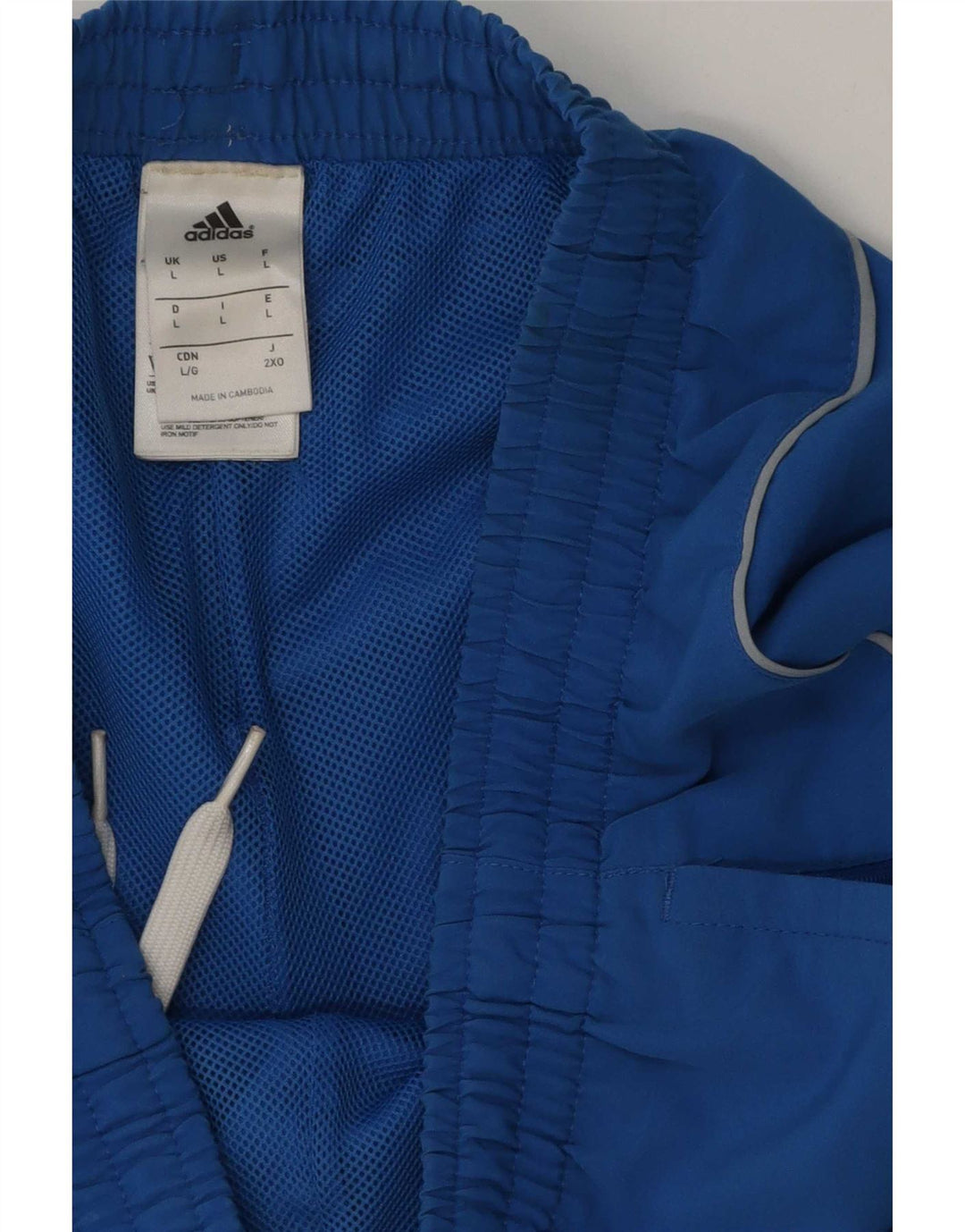 Męskie spodenki sportowe Adidas Graphic, duże, niebieskie, poliestrowe
