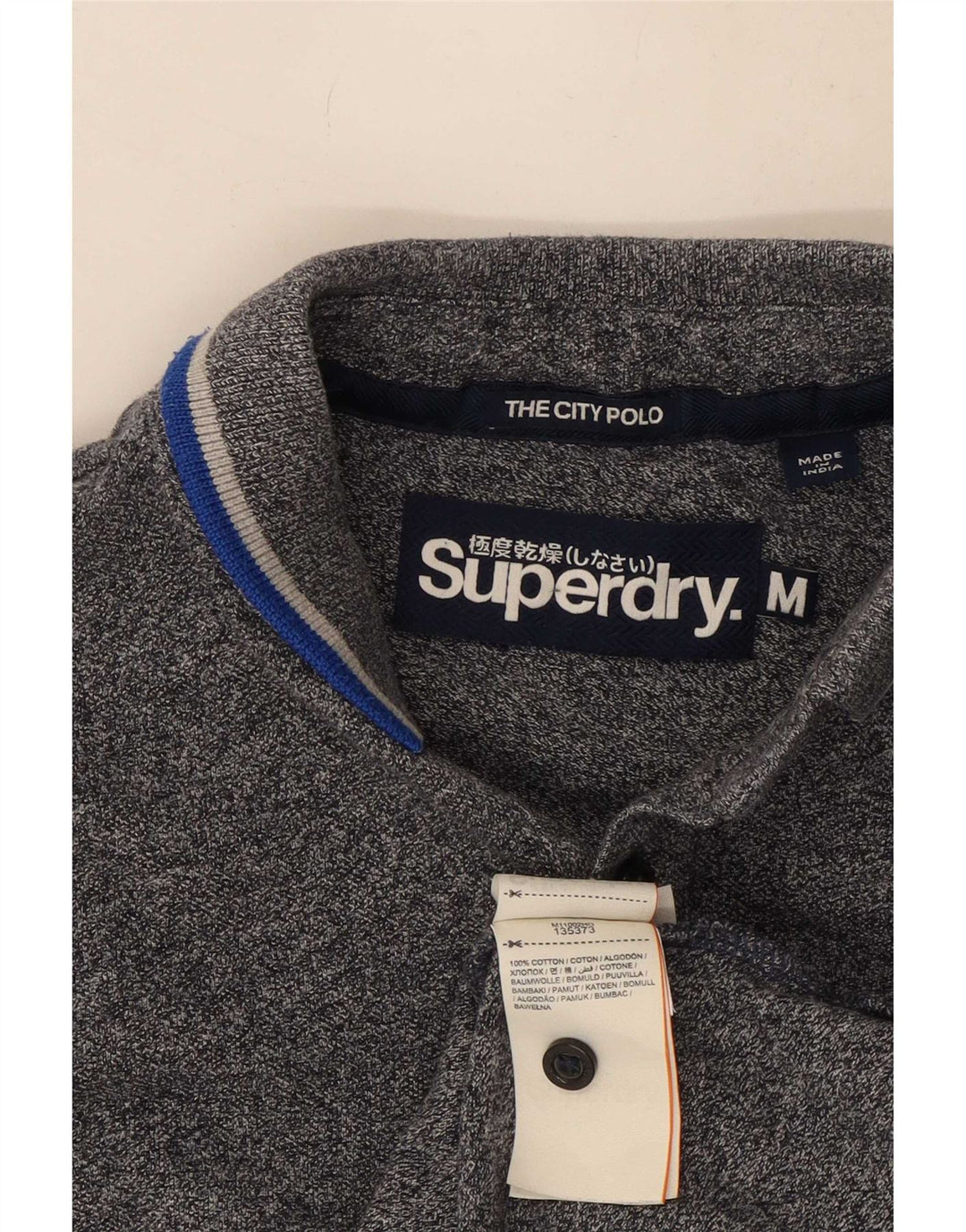 Męska koszulka polo Superdry, średnia, granatowa, bawełniana