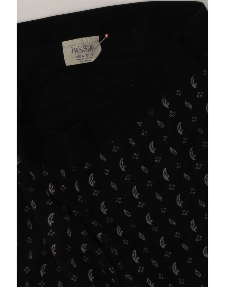 Damskie legginsy Jack Wills z abstrakcyjnym wzorem UK 8, małe, czarne