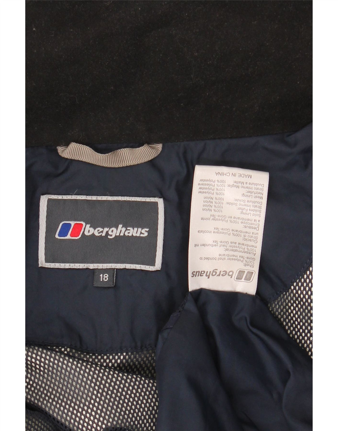 Damska kurtka przeciwdeszczowa z kapturem Berghaus UK 18 XL niebieska