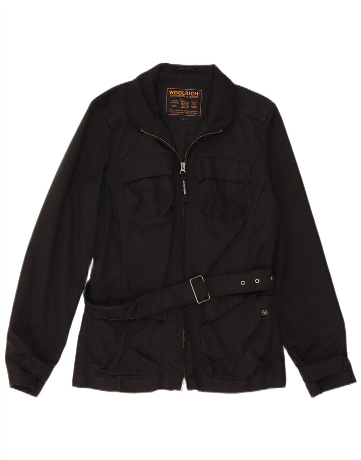 Damska kurtka użytkowa Woolrich UK 16, duża, czarna, nylonowa