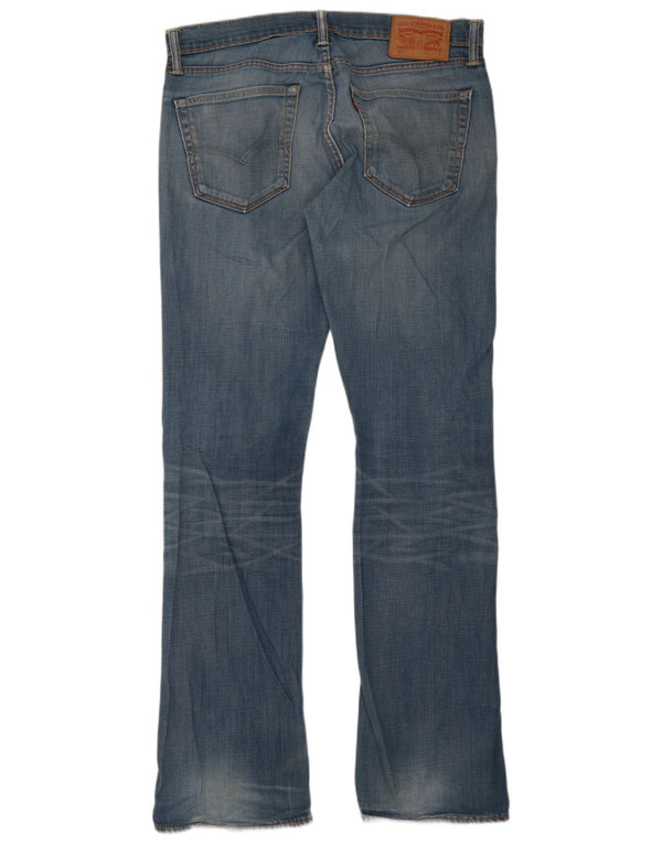 Męskie jeansy Levi's 527 w trudnej sytuacji Bootcut W33 L34 Niebieska bawełna