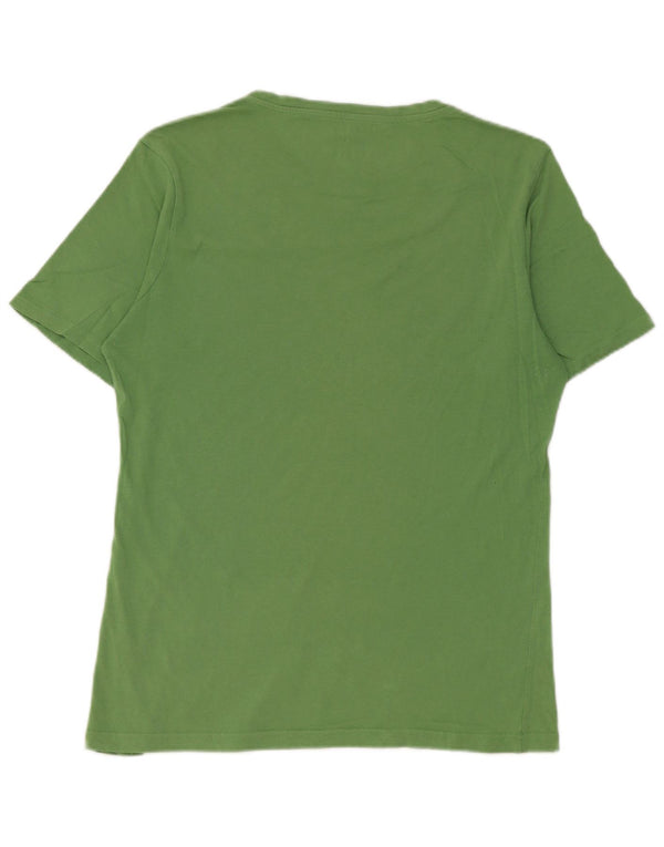 T-shirt męski Gas Top XL, bawełniany w zielone paski