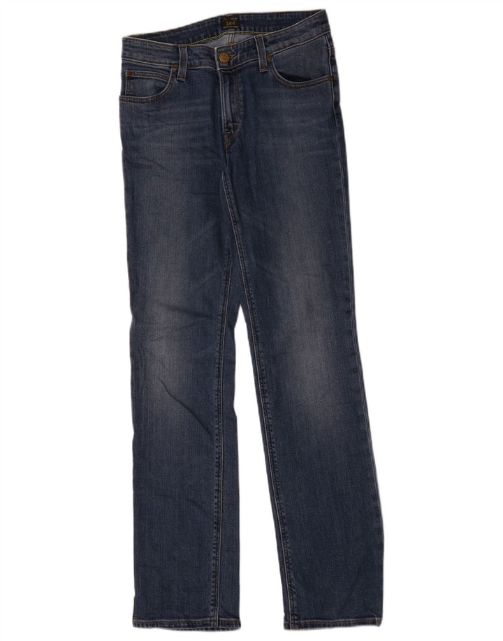 Damskie jeansy Lee Marion Straight W26 L31 Niebieskie bawełniane