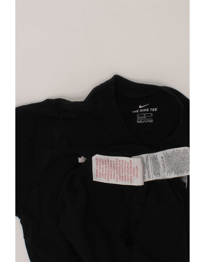 NIKE Boys Graphic T-Shirt Top 10-11 Years Medium Black Cotton Vintage Nike and Second-Hand Nike from Messina Hembry 