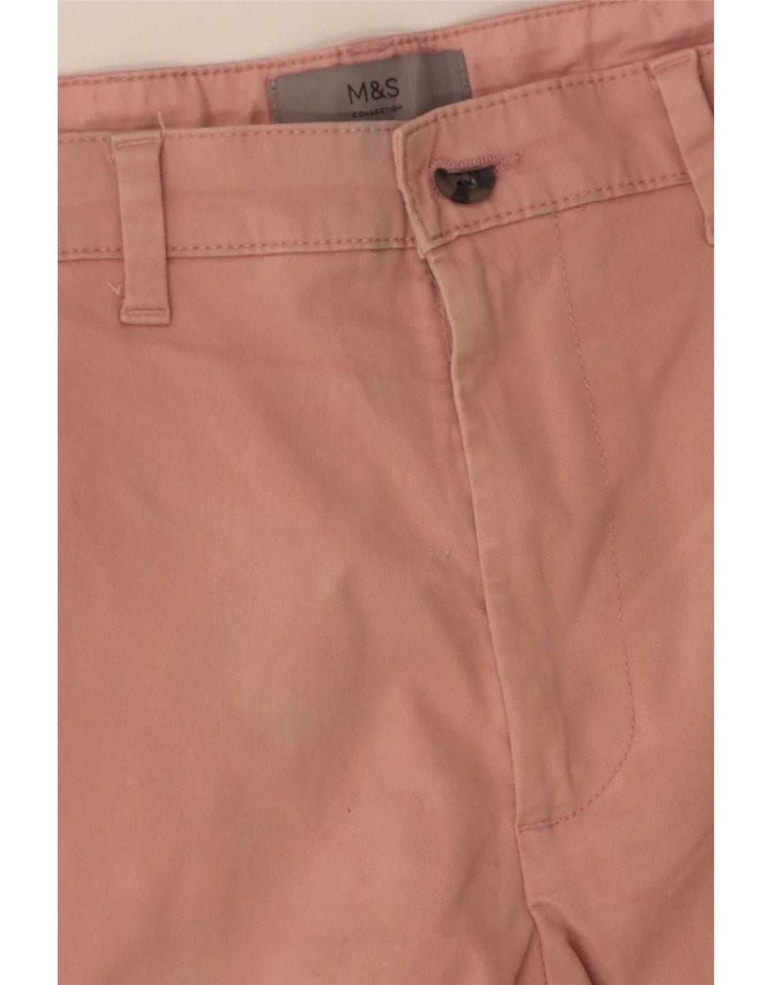 Męskie spodenki Chino Marks & Spencer W32 Średnioróżowy, bawełniany