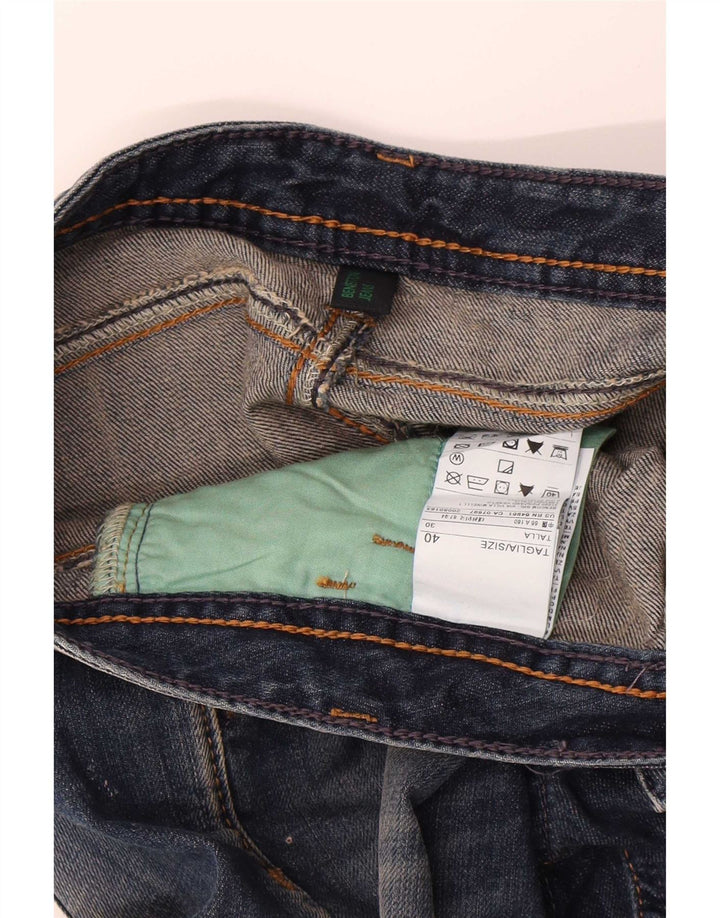 Damskie spodenki jeansowe Benetton w trudnej sytuacji IT 40 Small W30, niebieska bawełna