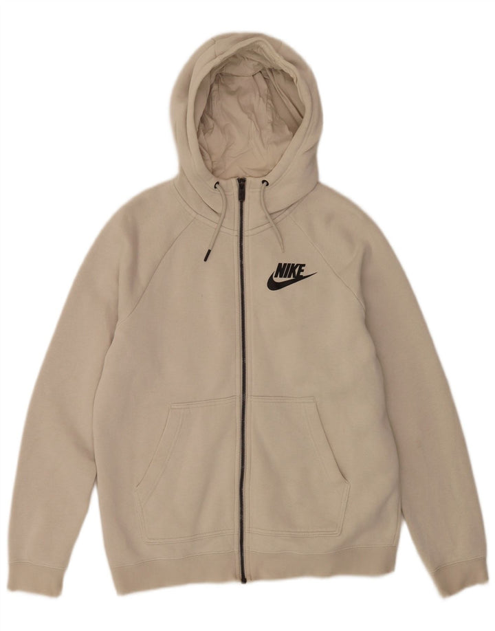 Damski sweter z kapturem i zamkiem błyskawicznym Nike UK 14 Średni biały