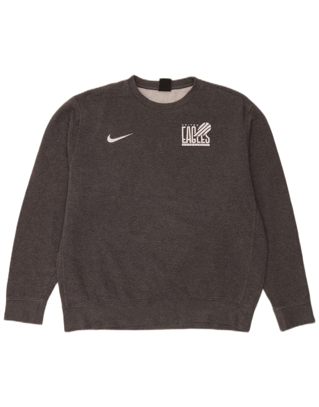 Męska bluza z kapturem Nike Eagles Graphic, duża, szara, bawełniana