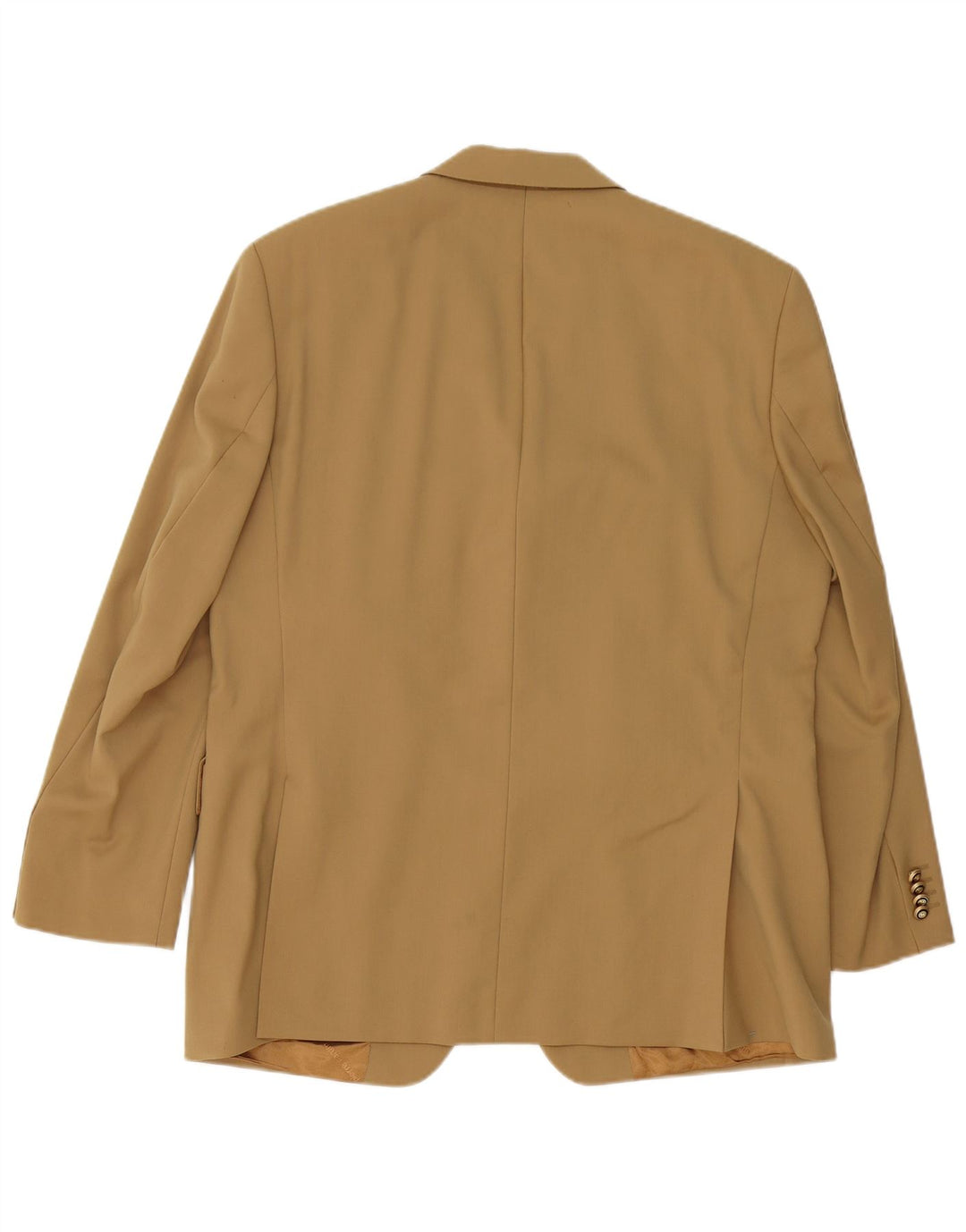 PIERRE CARDIN Męska marynarka zapinana na 3 guziki UK 40 Duża beżowa dziewicza wełna