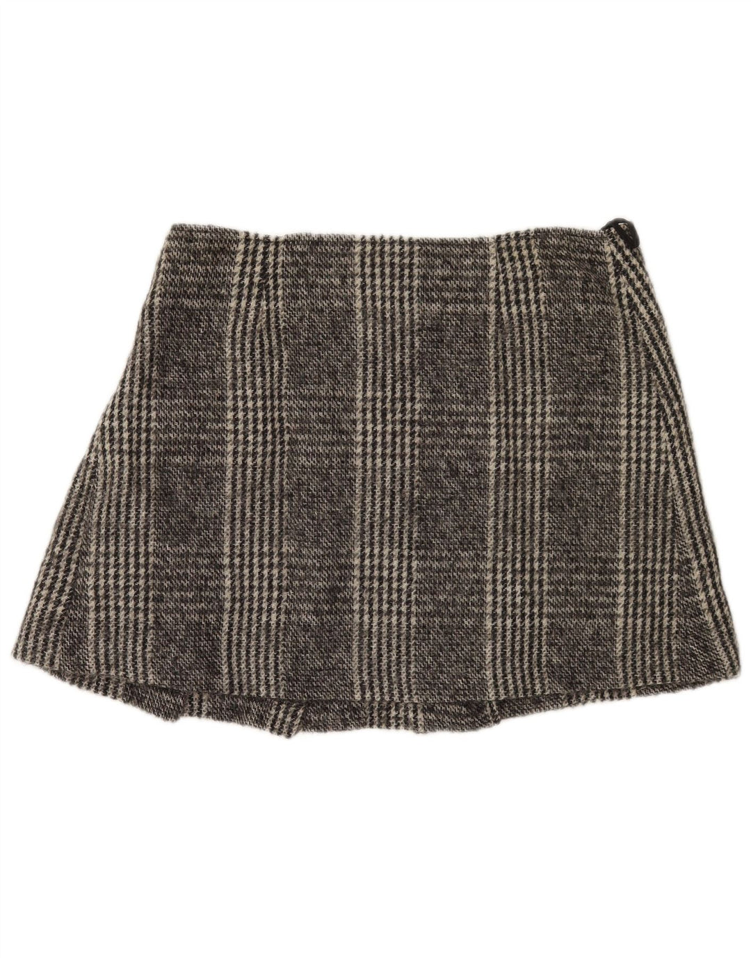 Max & Co. Damska spódnica mini kopertowa UK 14 duża W34 szara wełniana kratka