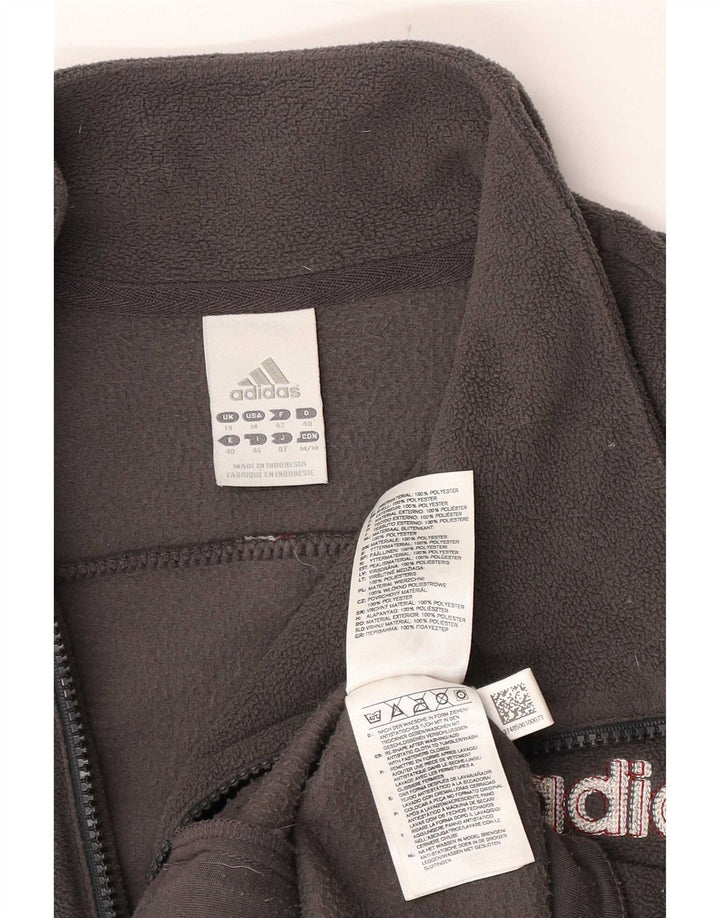 Damska kurtka polarowa Adidas Graphic UK 14 Średni szary poliester