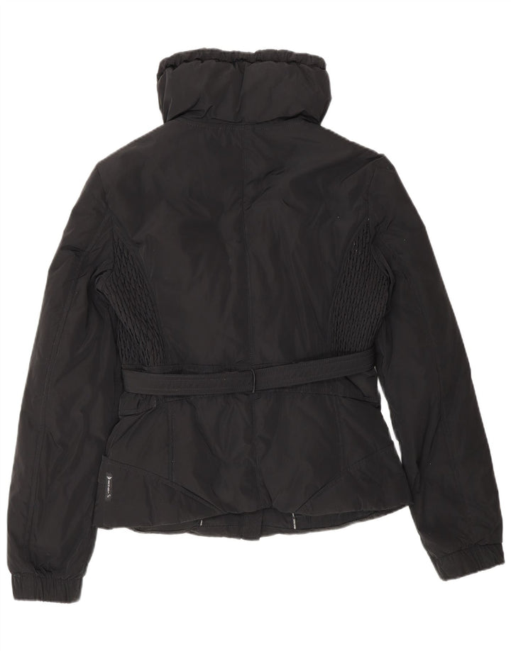 Damska kurtka Armani Jeans Crop Padded Jacket EU 42, duży, czarny poliester