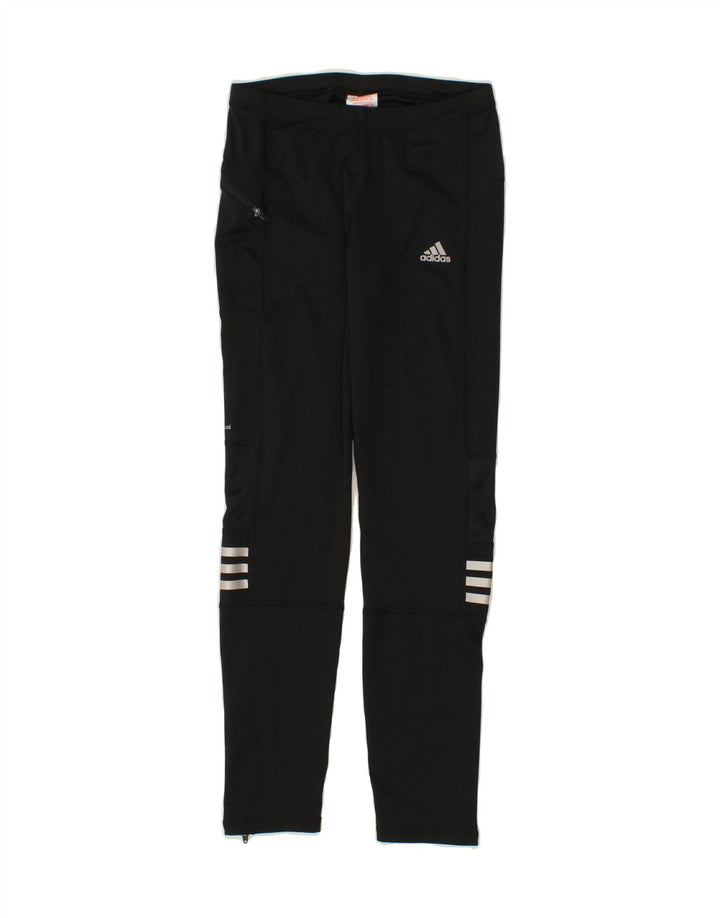 ADIDAS Boys Climacool Tracksuit Trousers 13-14 Years Black Polyester Vintage Adidas and Second-Hand Adidas from Messina Hembry 