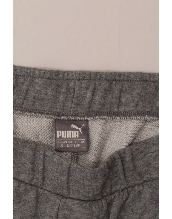 Męskie spodenki sportowe Puma z grafiką, duże, szare nakrapiane