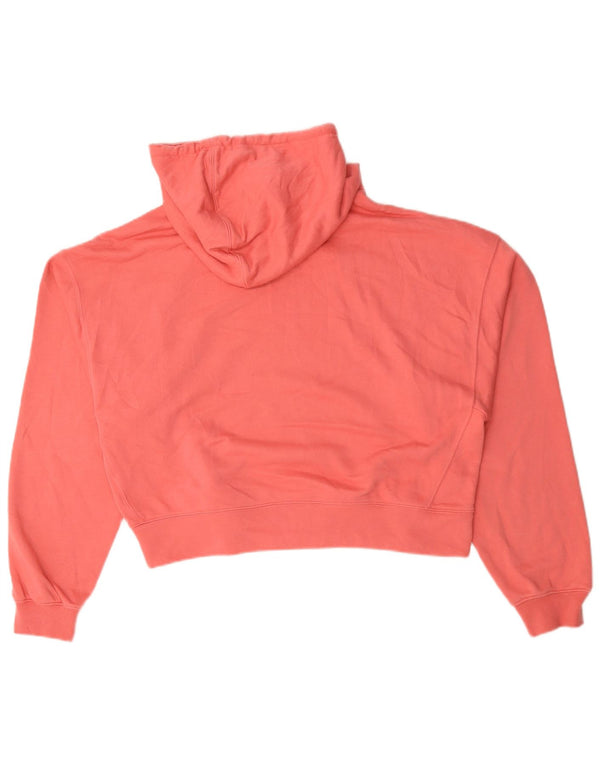 Damska bluza z kapturem Adidas Oversized UK 12 Średnia różowa bawełna