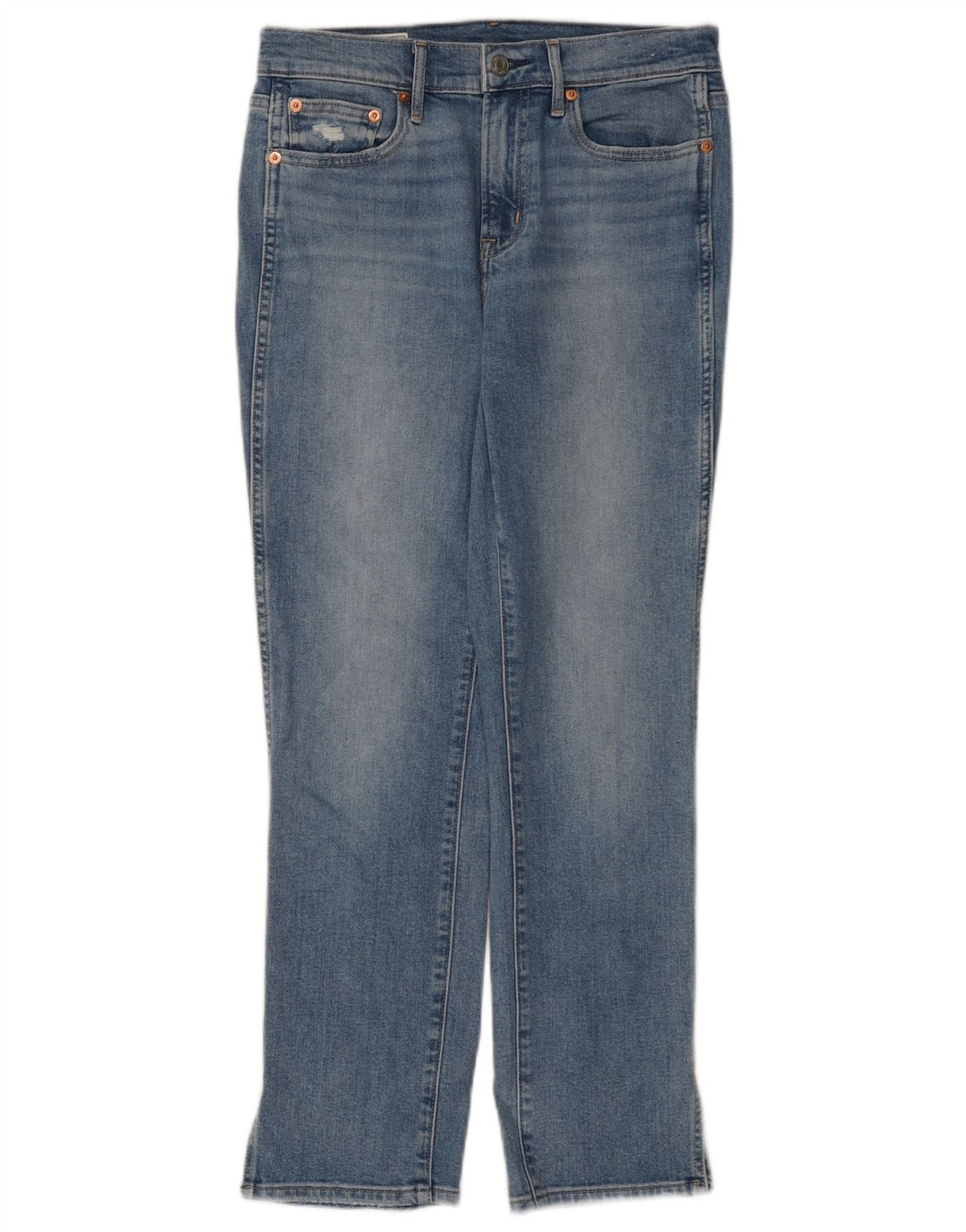 Damskie jeansy Gap ze średnim stanem W28 L27, niebieska bawełna