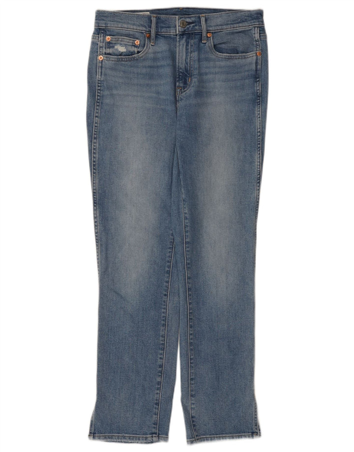 Damskie jeansy Gap ze średnim stanem W28 L27, niebieska bawełna