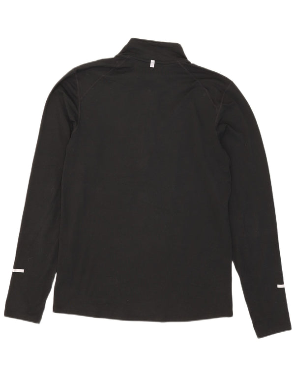 Męski dres Nike Dri Fit z zamkiem błyskawicznym i małym czarnym poliestrem
