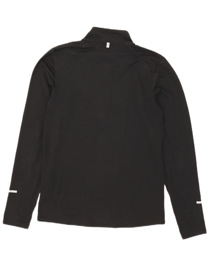 Męski dres Nike Dri Fit z zamkiem błyskawicznym i małym czarnym poliestrem