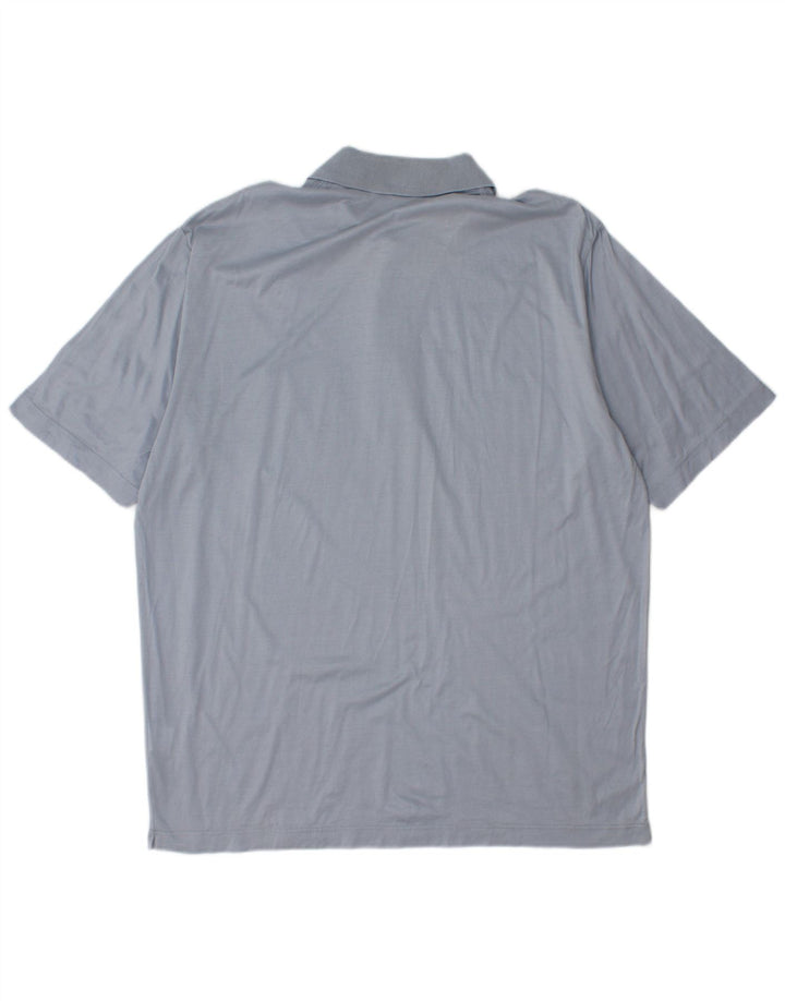 Męska koszulka polo Corneliani XL, niebieska, bawełniana