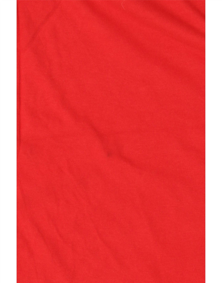 Męski T-shirt Vans o klasycznym kroju z grafiką, duży, czerwony, bawełniany