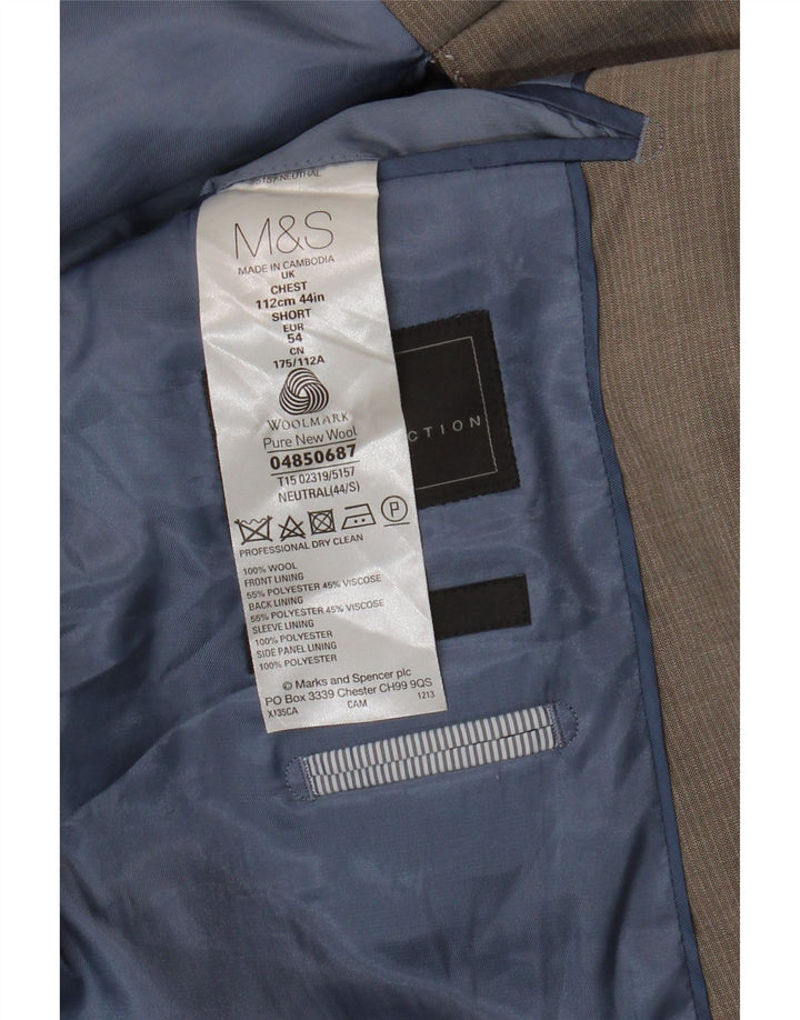Marks & Spencer Męska marynarka zapinana na 2 guziki, UK 44 XL, szara wełna