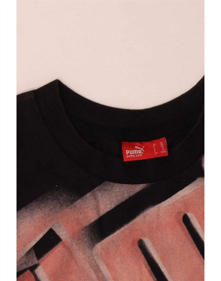 Chłopięcy T-shirt z grafiką Puma, 13-14 lat, czarny