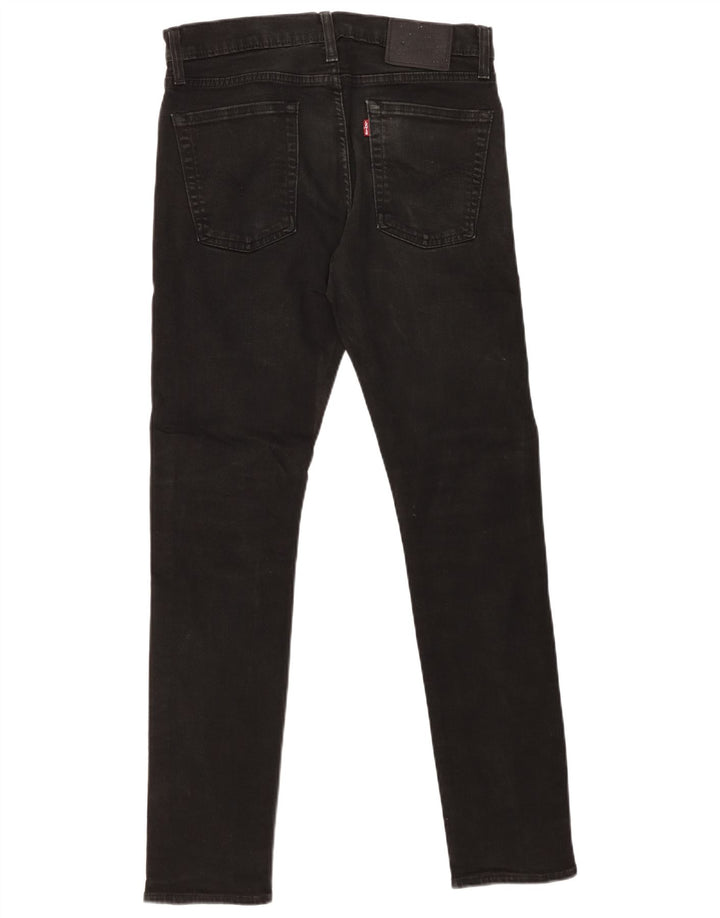 Męskie jeansy Levi's 501 Slim W31 L32 Czarna bawełna