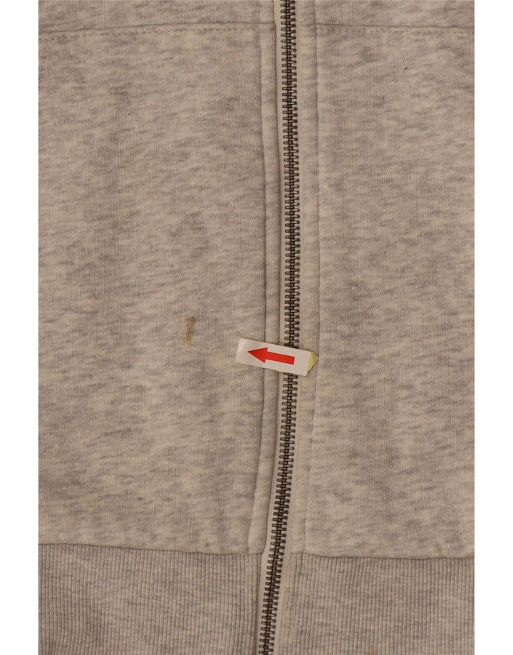 Męski sweter z kapturem i zamkiem JACK & JONES Średnioszary, bawełniany w plamki