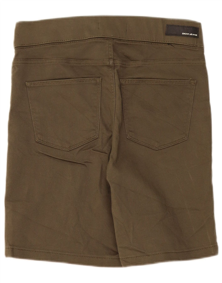 Damskie spodenki codzienne Dkny, małe W27, bawełna khaki