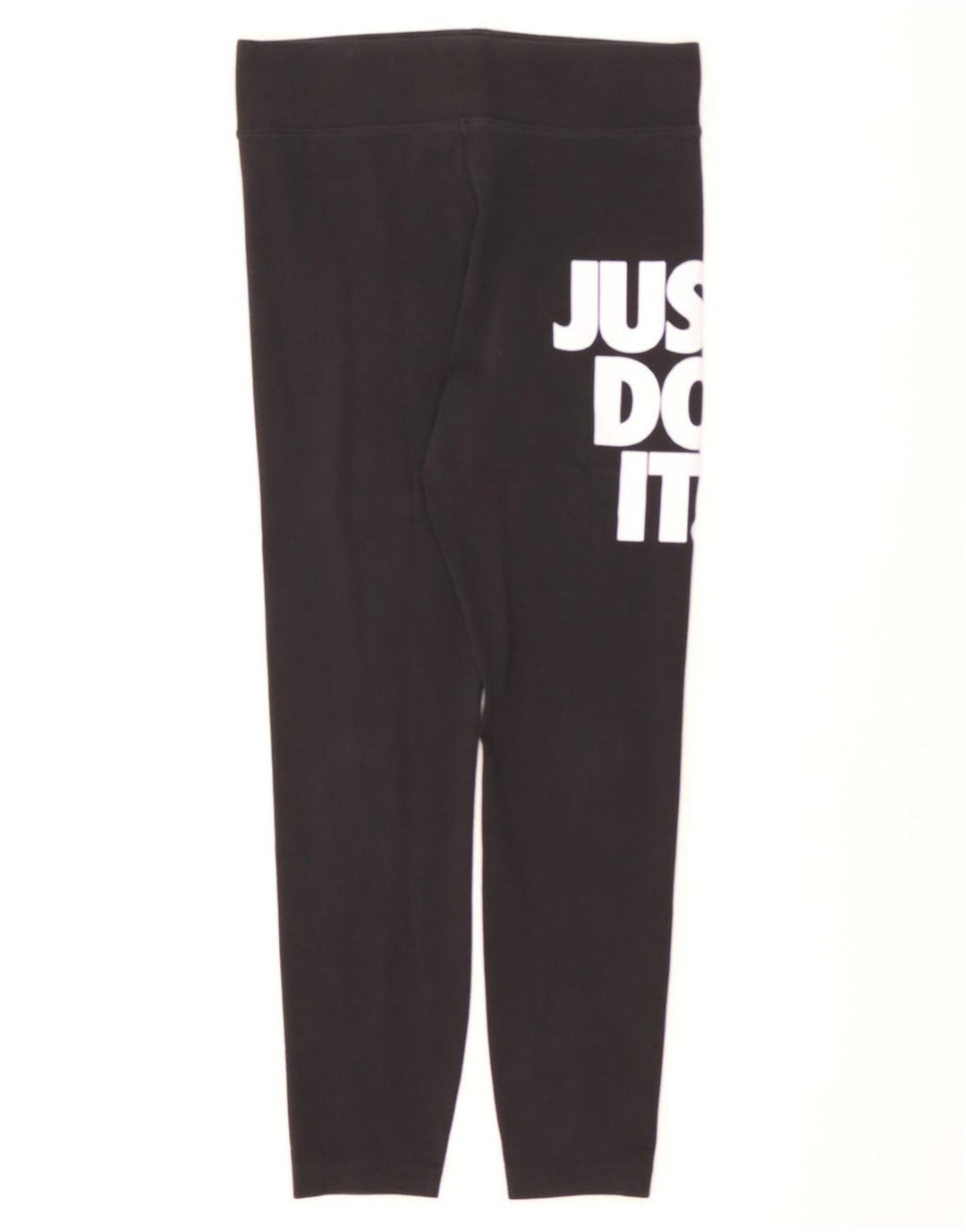 NIKE Womens Graphic Leggings UK 12 Medium  Black Cotton Vintage Nike and Second-Hand Nike from Messina Hembry 